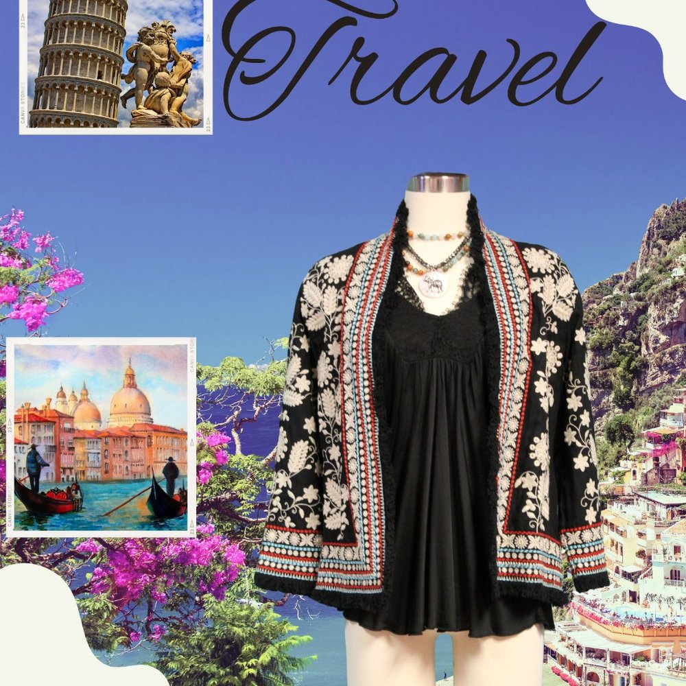 Embroidered Bohemian Jacket Only